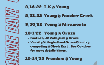 Fall Sports Schedule