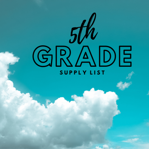 Image for: 5th Grade Supply List